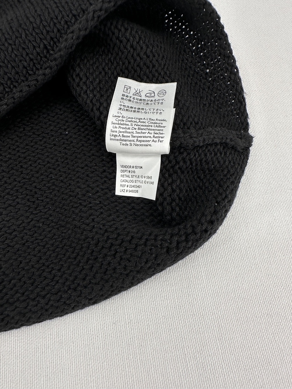 Vintage Eddie Bauer Black Linen Cotton Blend Sleeveless Knit Sweater Tank - Picture 7 of 10
